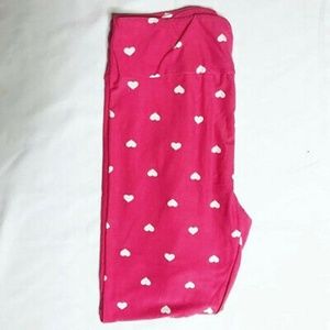 Lularoe OS heart leggings valentines